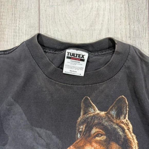 Vintage 90s nature wildlife animal all over print aop t graphic t shirt Size M - Picture 3 of 5